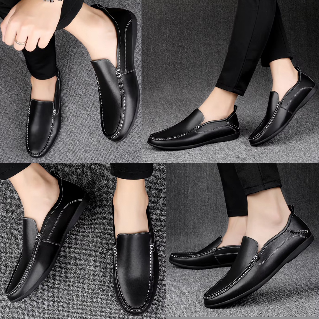 P0206- Men's Genuine Leather Comfort Leather Loafer Shoe