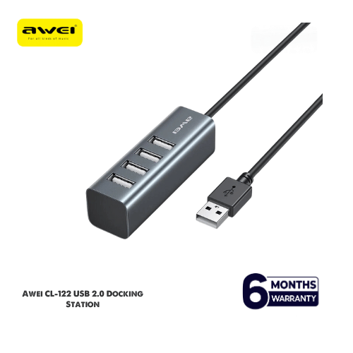 Awei CL-122 4 Port USB Hub Extender USB 2.0 Docking Station
