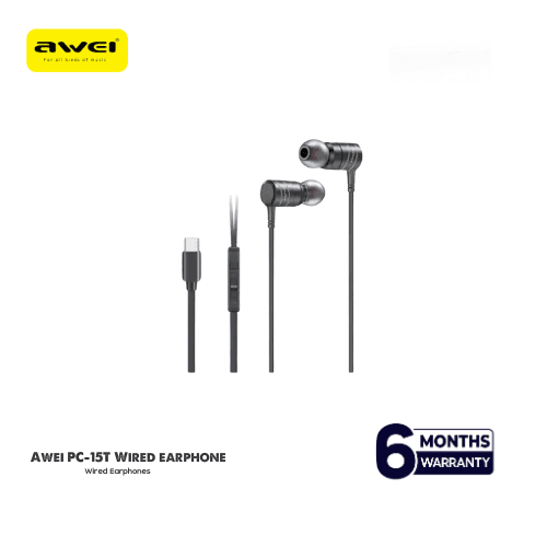 Awei PC-15T Wired earphone For iPhone 15 Series, Samsung And Google Pixel