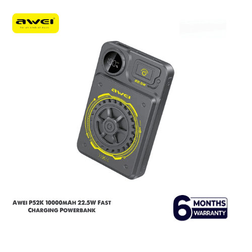 Awei P52K 10000mAh Wireless Charging 22.5W Fast Charging Power bank